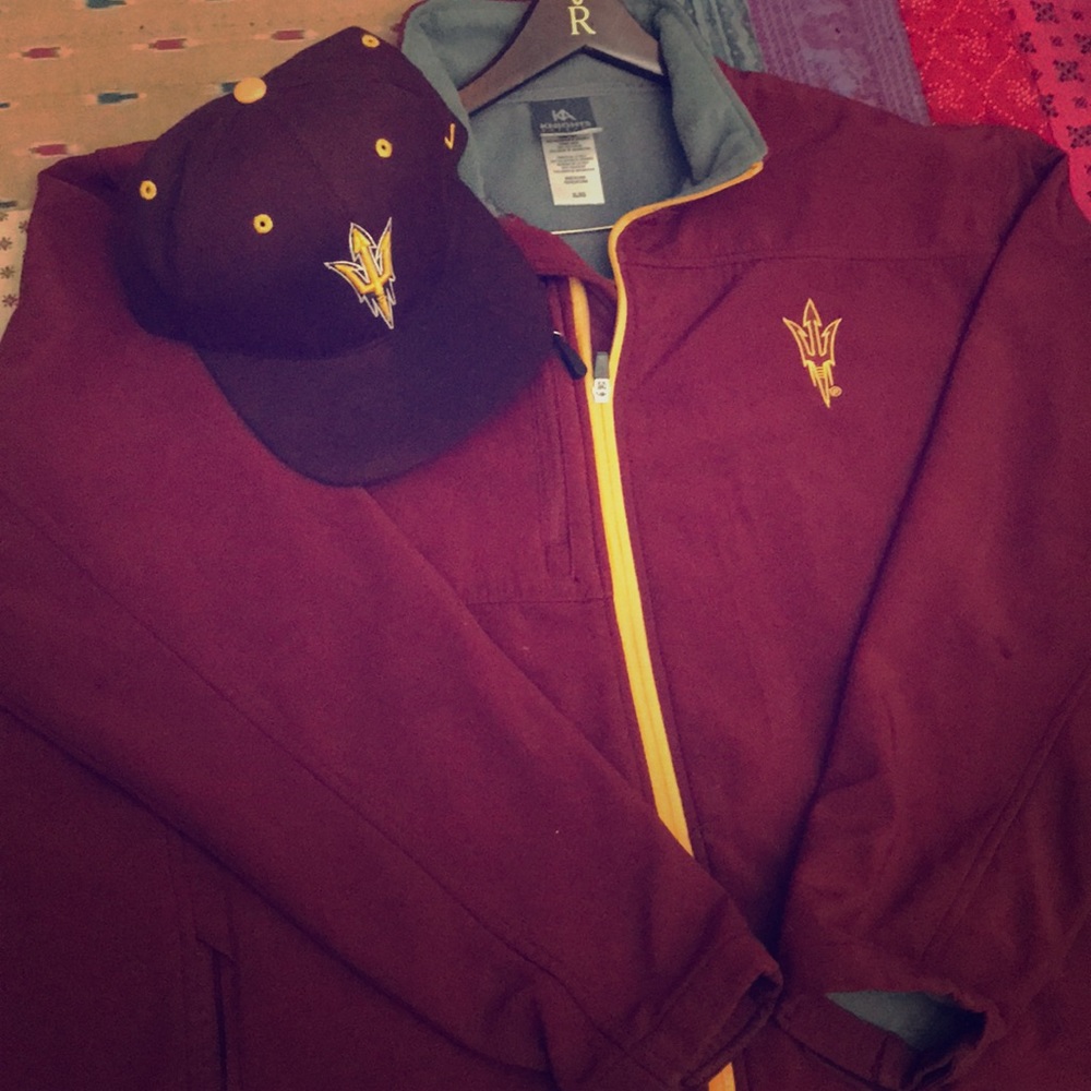 ASU sundevils outfit snapback and jacket